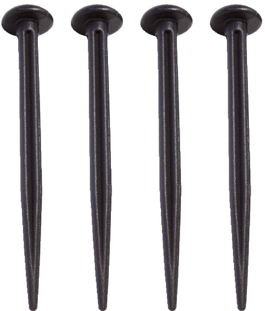 Plasthering med rundhode 130 mm 4 stk for myke underlag Bent