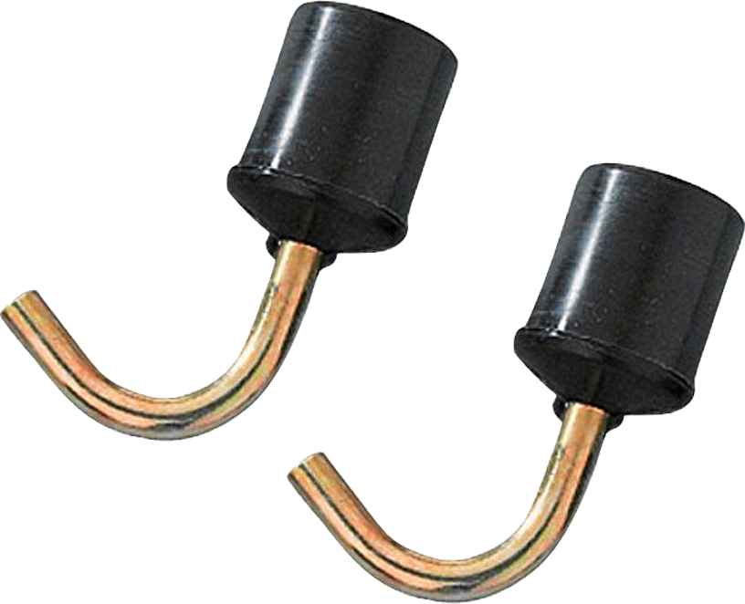 Plastkroker for stangfeste 2-pack, 19 mm stangdiameter montert på stang