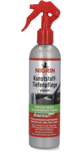 Plastpleie dybdebehandling for vinyl, gummi og kunstskinn 300 ml - Nigrin forfra