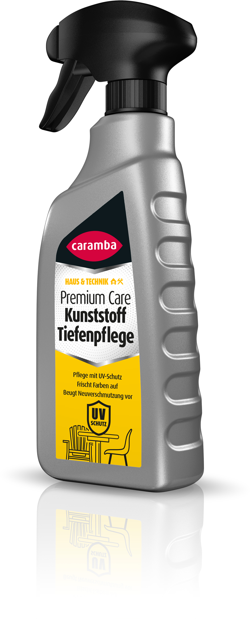 Plastpleie med UV-beskyttelse for kunststoffoverflater - Caramba for friske plastoverflater