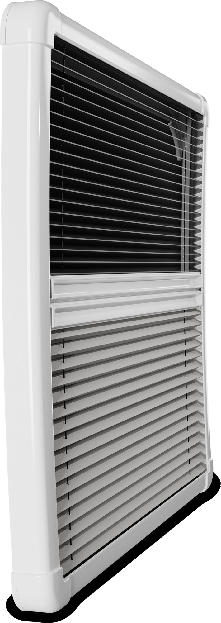Plisségardin FL for S7P-vinduer 233x352 mm hvit forfra