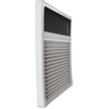 Montert Plisségardin FL for S7P-vinduer 233x352 mm hvit i campingvindu
