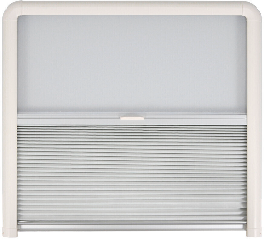 Plisségardin Remiflair IV Kombi for aluminiumsvinduer 542x464 mm grå front