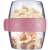 Pocketbox M matboks 700 ml med to lekkasjesikre rom rosa med lokk