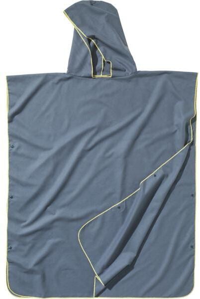 Poncho strandhåndkle 220x90 cm mikrofiber med hette grå Cocoon forfra