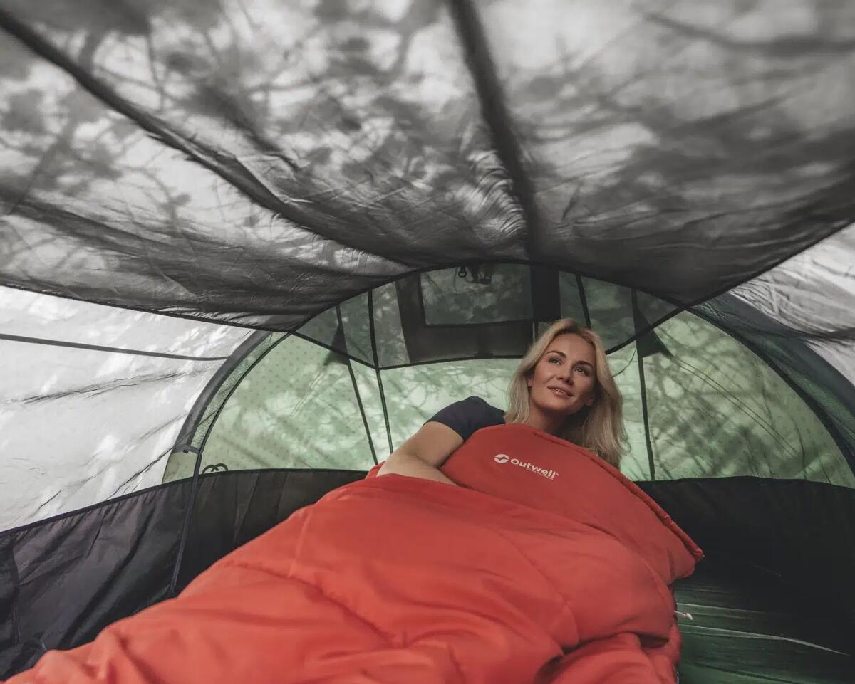 Pop-up-telt Nexion Forest med Dark Inner utsikt fra innsiden