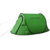 Pop-up telt Vision 3 enkeltduk for 3 personer, grønn - High Peak sett bakfra med ventilasjon