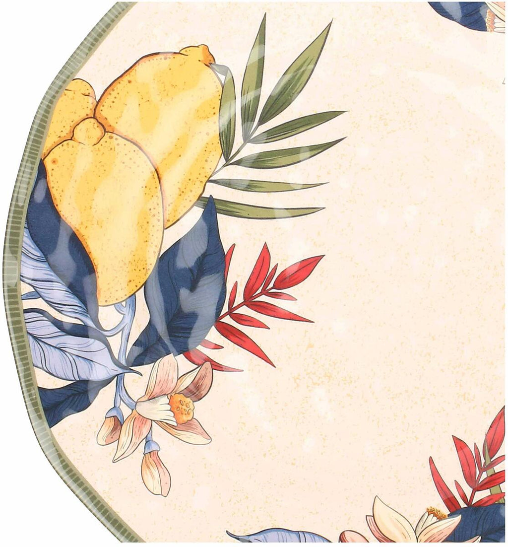 Porselen tallerkener Limù 2er-sett 27 cm - Rose & Tulipani detalj