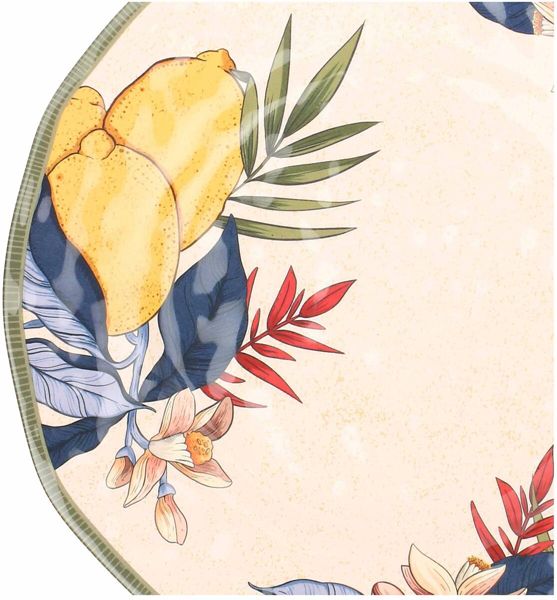 Porselen tallerkener Limù 2er-sett 27 cm - Rose & Tulipani detalj
