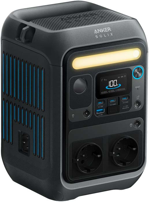 Portabel powerstation SOLIX C300X 288 Wh 300 W forfra
