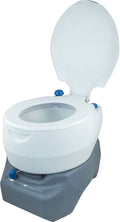 Portabelt campingtoalett 20 liter antimikrobiell 41 cm sitthøyde Campingaz forfra