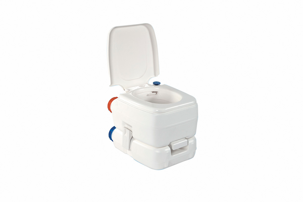 Portabelt campingtoalett Bi-Pot 3 med 13/10 l tanker forfra