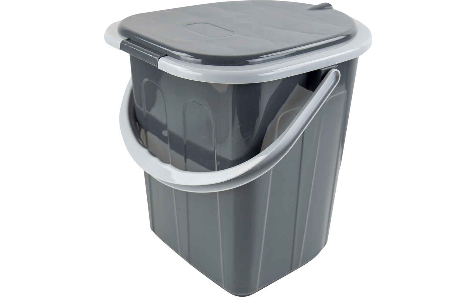 Portabelt campingtoalett kvadratisk 34x36,5 cm 1 kg - Bo-Camp bakside