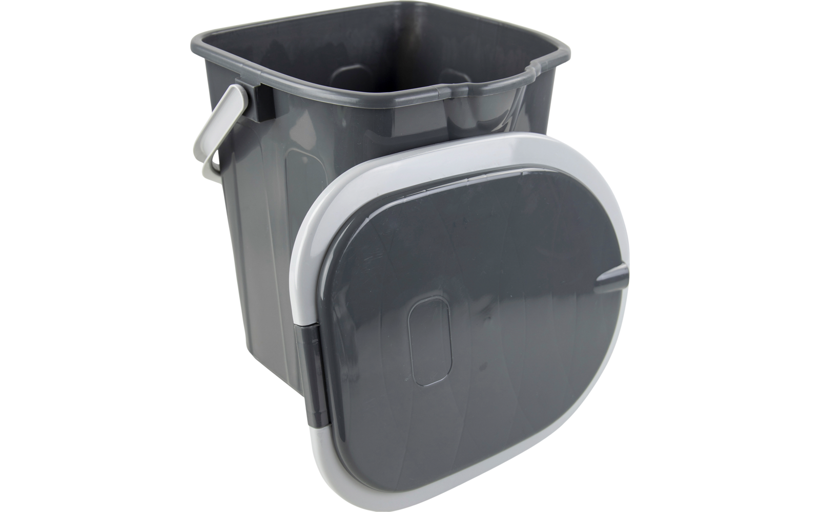 Montert Portabelt campingtoalett kvadratisk 34x36,5 cm 1 kg - Bo-Camp