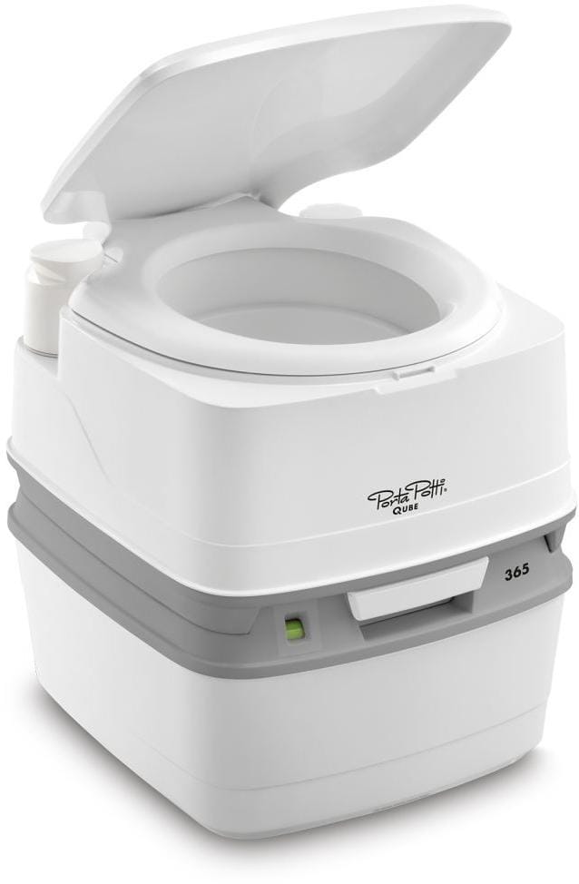 Detalj av håndtak på Portabelt toalett Porta Potti 365 hvit