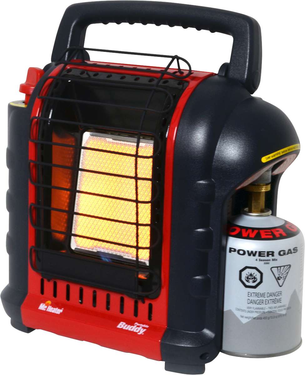 Portable Buddy gassvarmeovn 1,2-2,4 kW 4,8 kg for camping og utendørs bruk