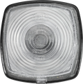 Posisjonslykt halogen 12/24V hvit 62 x 62 mm - Hella forfra