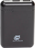 Powerbank 5V 10000 mAh med to USB-utganger 176 g - Outchair forfra