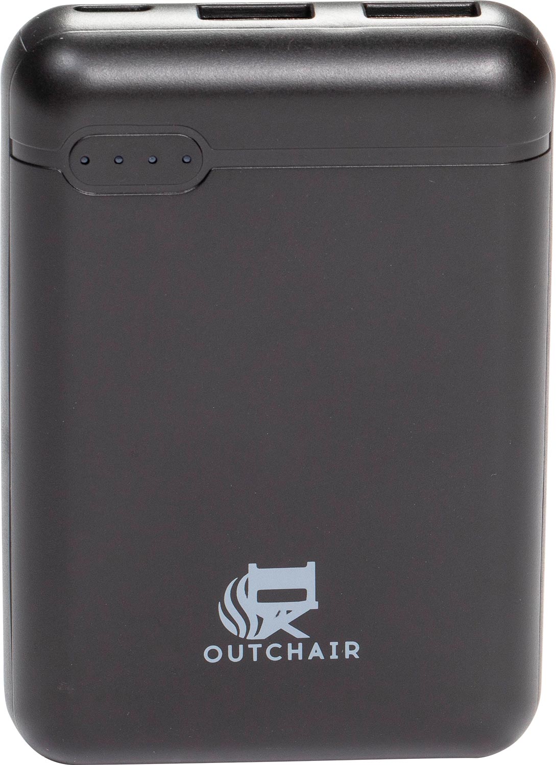 Powerbank 5V 10000 mAh med to USB-utganger 176 g - Outchair forfra