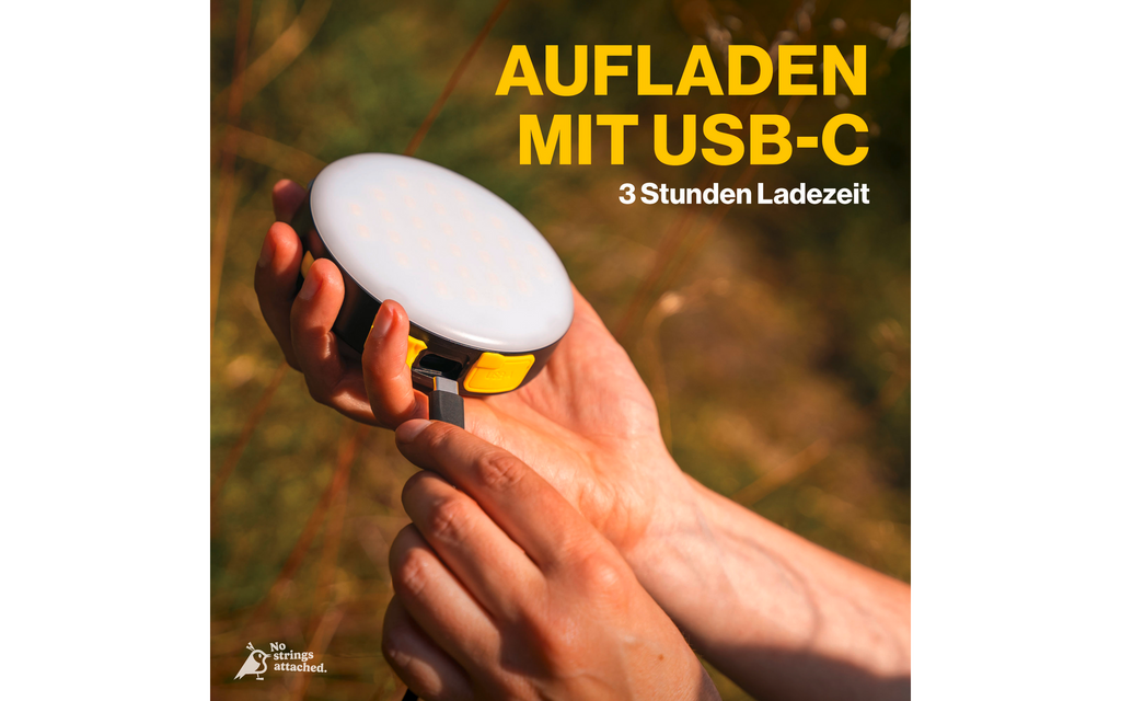 Powerbank-lampe BL10 20 W 10000 mAh 300 lumen svart nærbilde