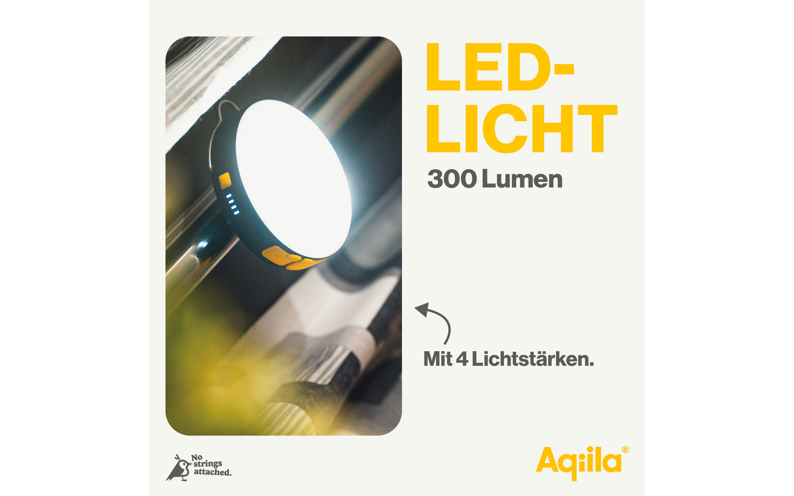 Powerbank-lampe BL10 20 W 10000 mAh 300 lumen svart USB-porter