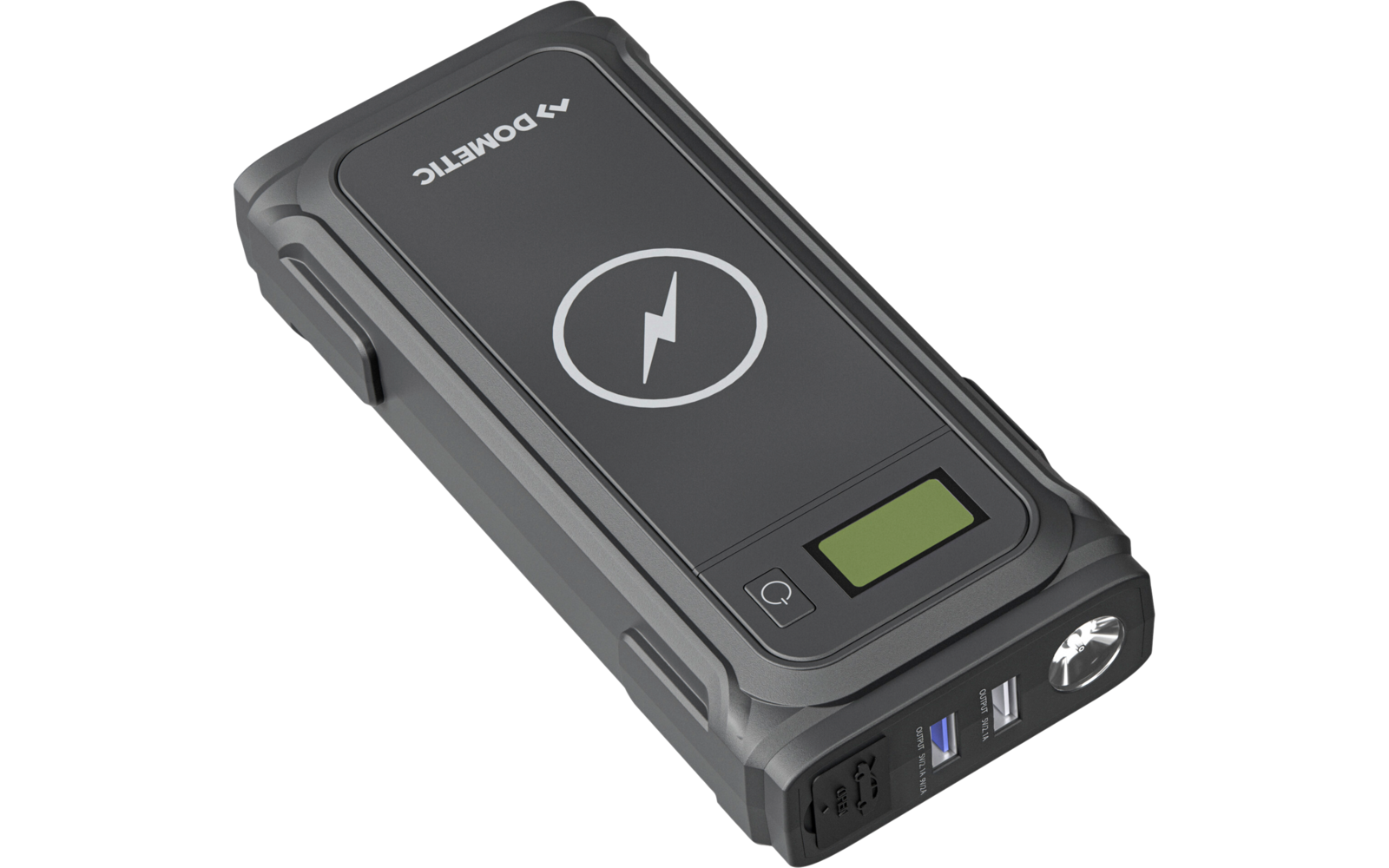 Powerbank med starthjelpfunksjon PJS1000 nærbilde av ladeporter