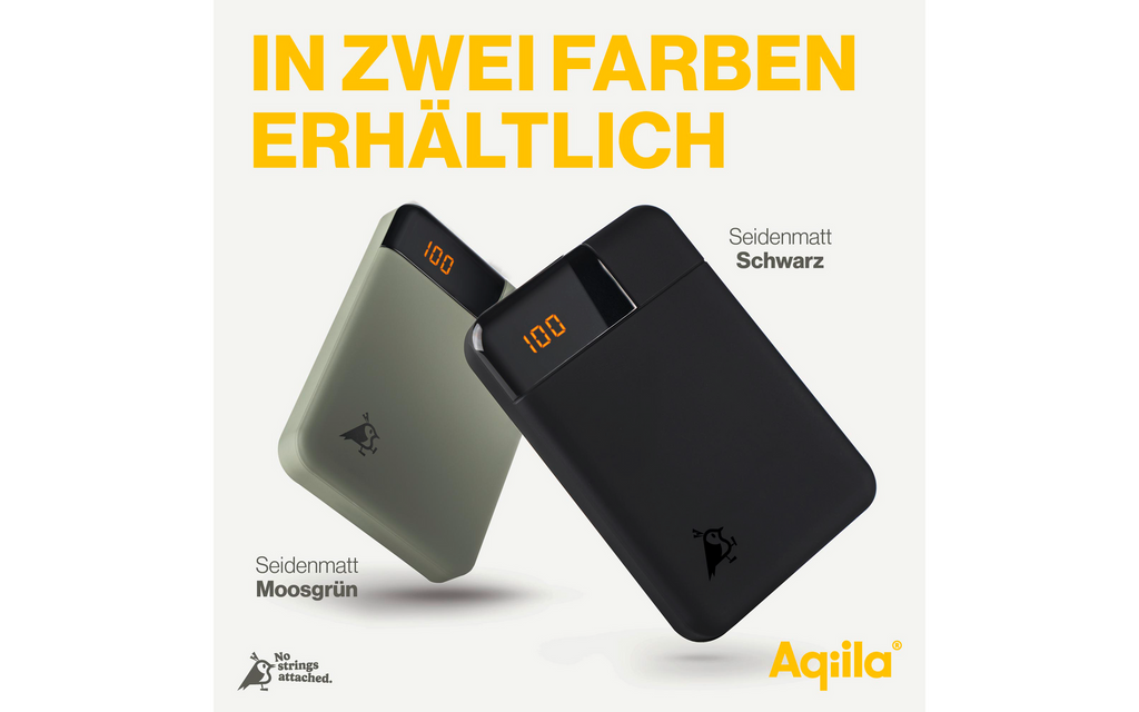 Powerbank Powerbird B5 12 W 5000 mAh med LCD-display bakside