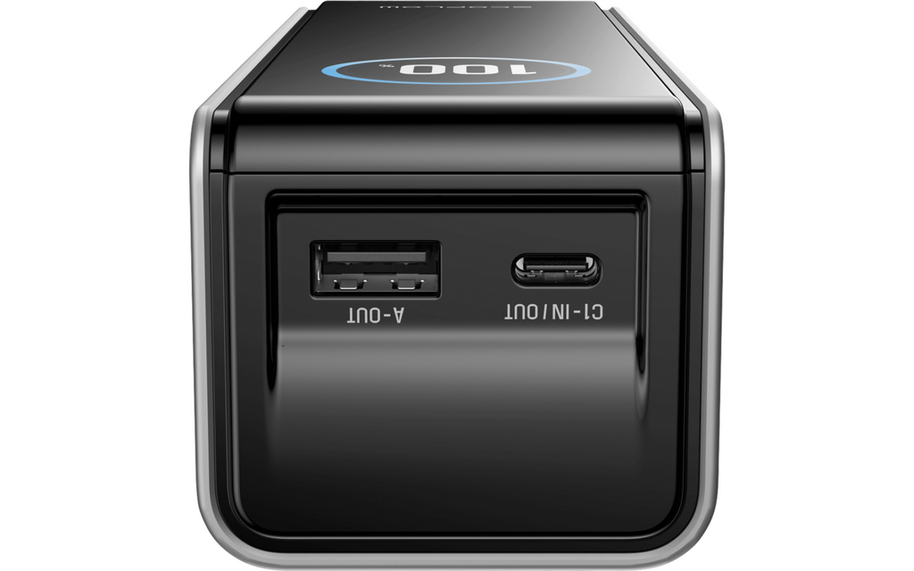 Detalj av Powerbank Rapid 25K USB-C 25000 mAh 170 W sølv