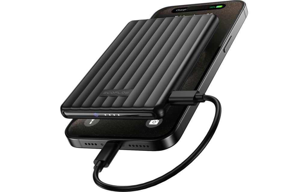 Powerbank Rapid Mag 5K trådløs lading detalj av magnet