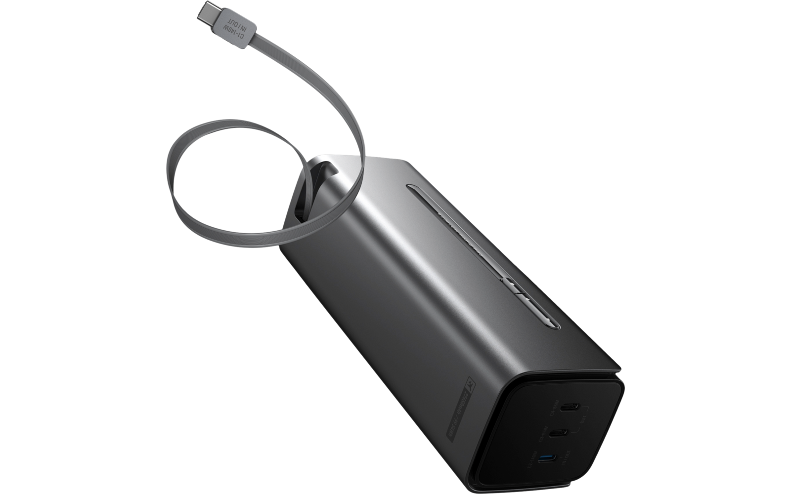 Powerbank USB-C Rapid Pro 20000 mAh 230 W hurtiglading montert på campingutstyr