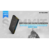 Powerbank Summit 10000 mAh karbonhus IPX5 nærbilde karbonhus