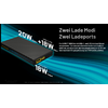 Powerbank Summit 10000 mAh karbonhus IPX5 pakket med tilbehør