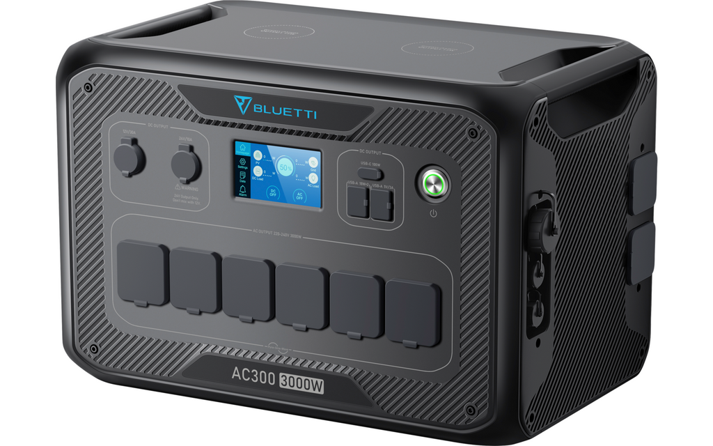 Powerstation AC300 basismodul 3000 W ren sinusbølge Bluetti detalj