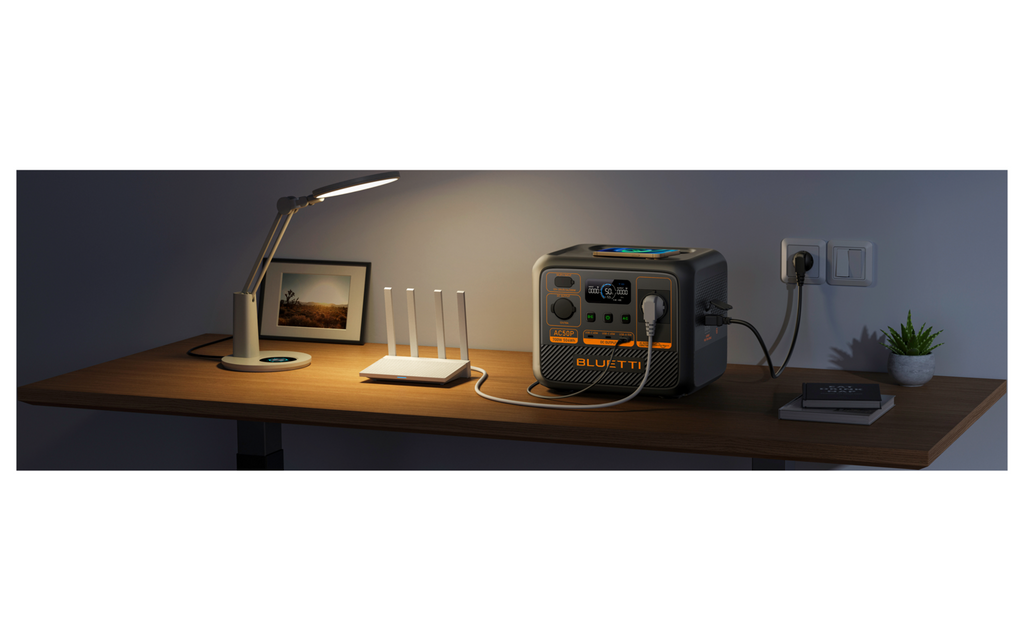 Powerstation AC50P 700 W 504 Wh LiFePO4 med ladekabler