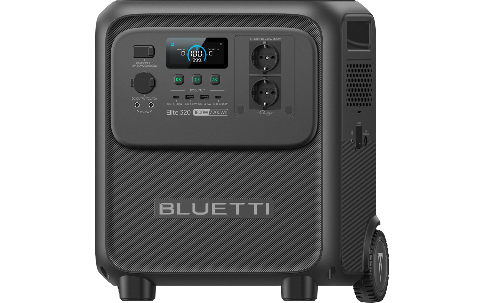 Powerstation Elite 320 med UPS-funksjon bakside