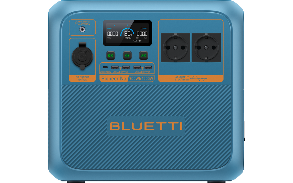 Powerstation Pioneer Na bakside med tilkoblinger