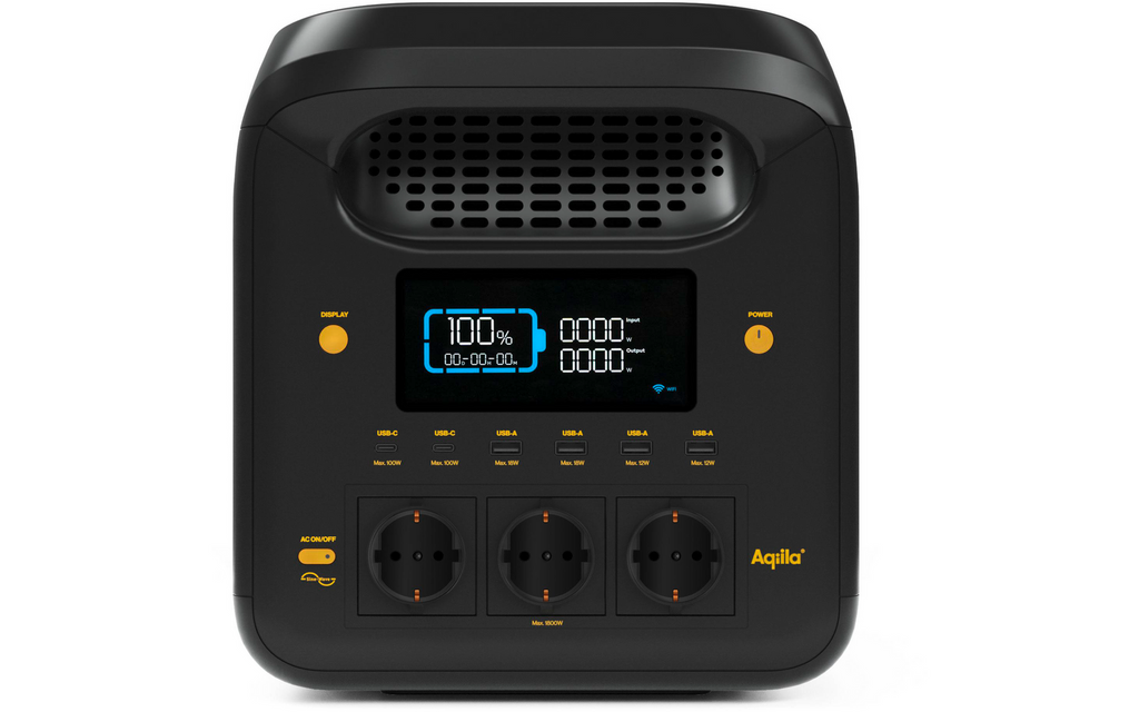 Powerstation Powerbird S1800V2 1229 Wh 1800 W LiFePO4 19,4 kg - Aqiila