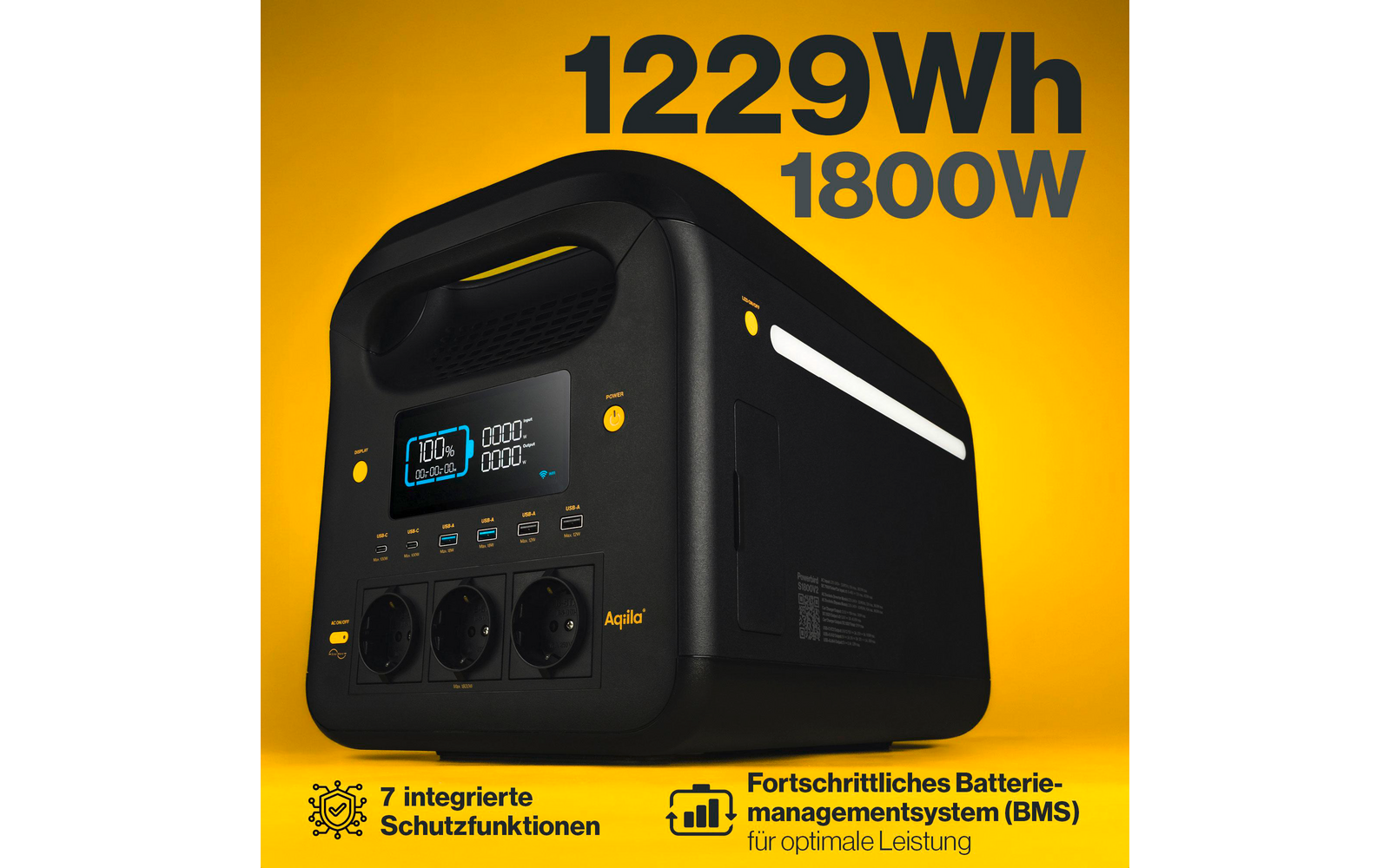 Powerstation Powerbird S1800V2 bakside