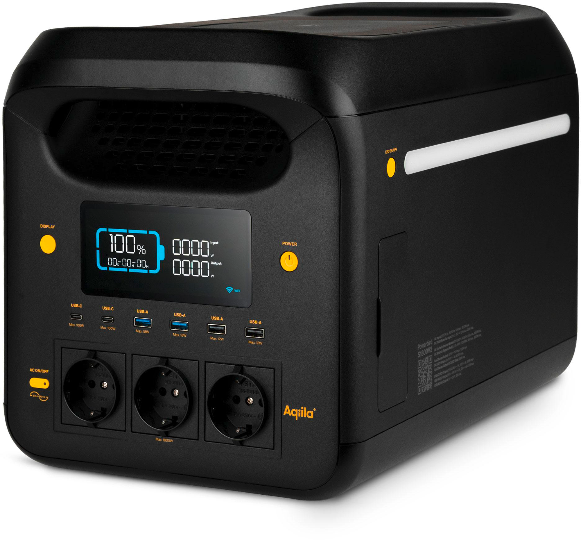 Powerstation Powerbird S1800V2 forfra