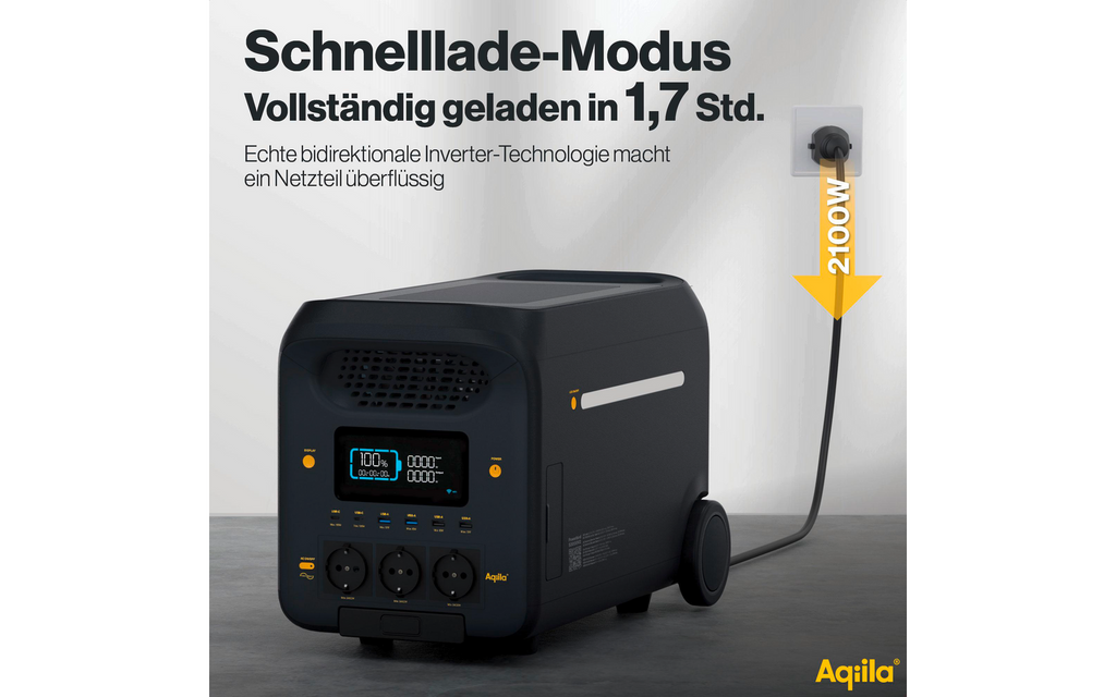 Powerstation Powerbird S3000V2 LED-lys aktivert