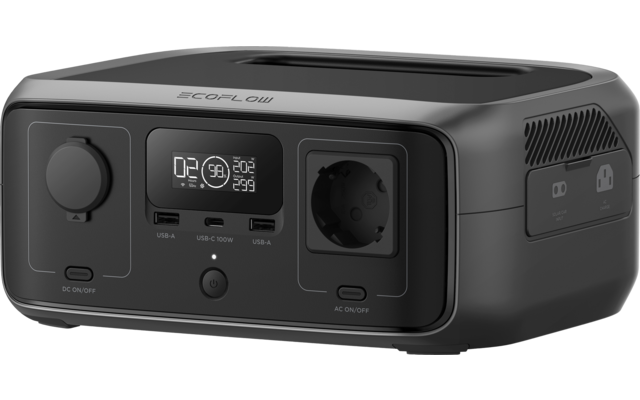 Powerstation River 3 LiFePO4 245 Wh 300 W 3,5 kg EcoFlow bakside