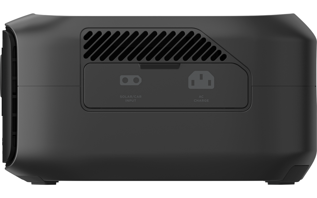 Nærbilde av Powerstation River 3 LiFePO4 245 Wh 300 W 3,5 kg EcoFlow batteriindikator