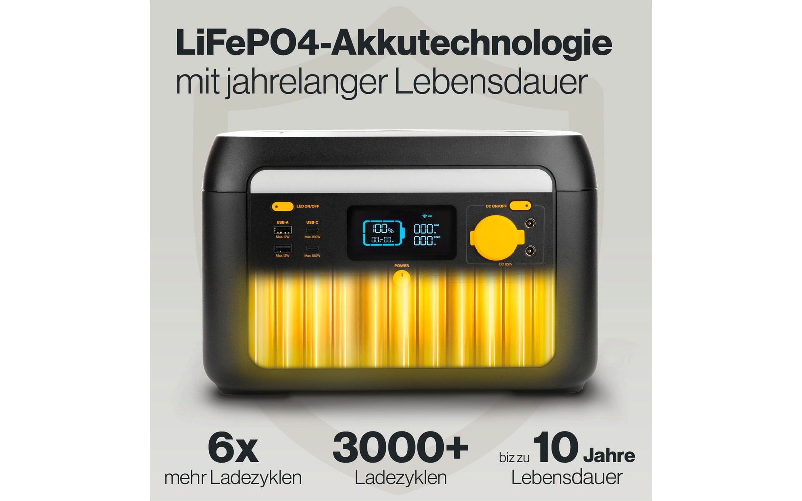 Powerstation S600V2 600 W 512 Wh bærbar 7 kg - Aqiila