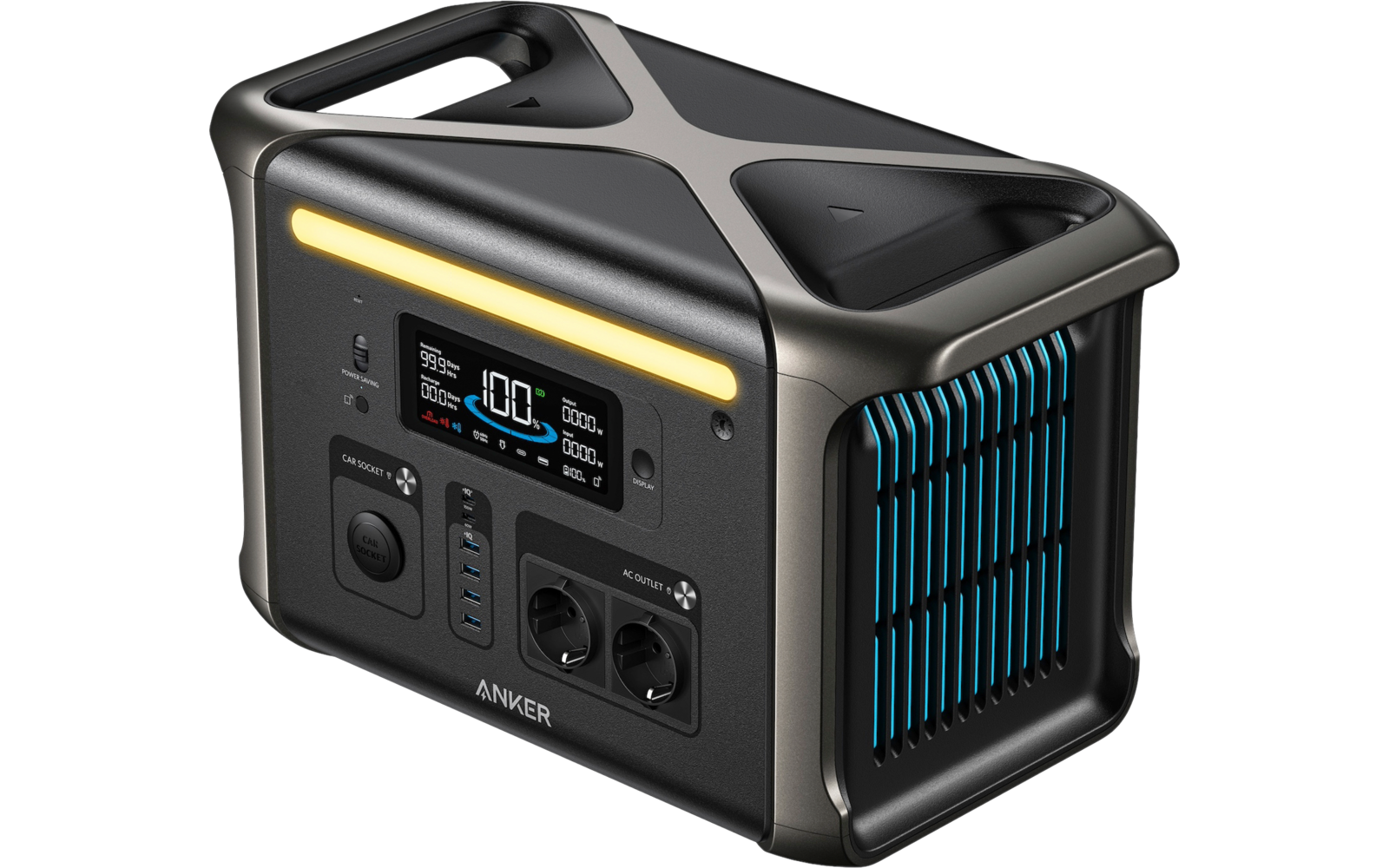 Powerstation SOLIX F1500 bakside