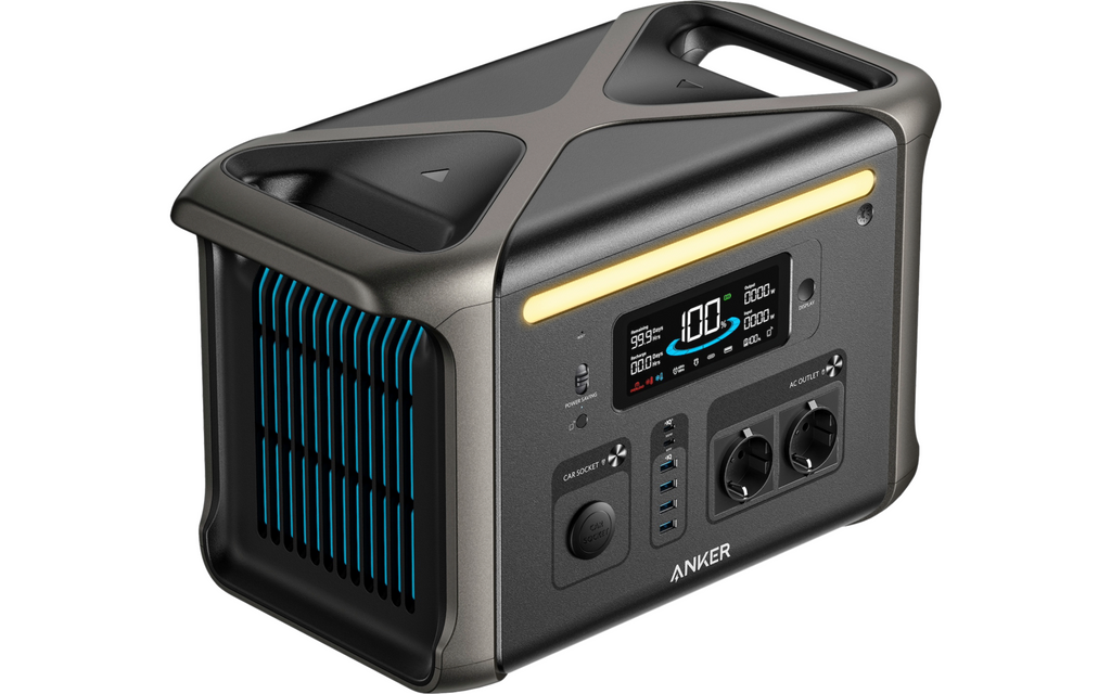 Powerstation SOLIX F1500 detalj av kontakter