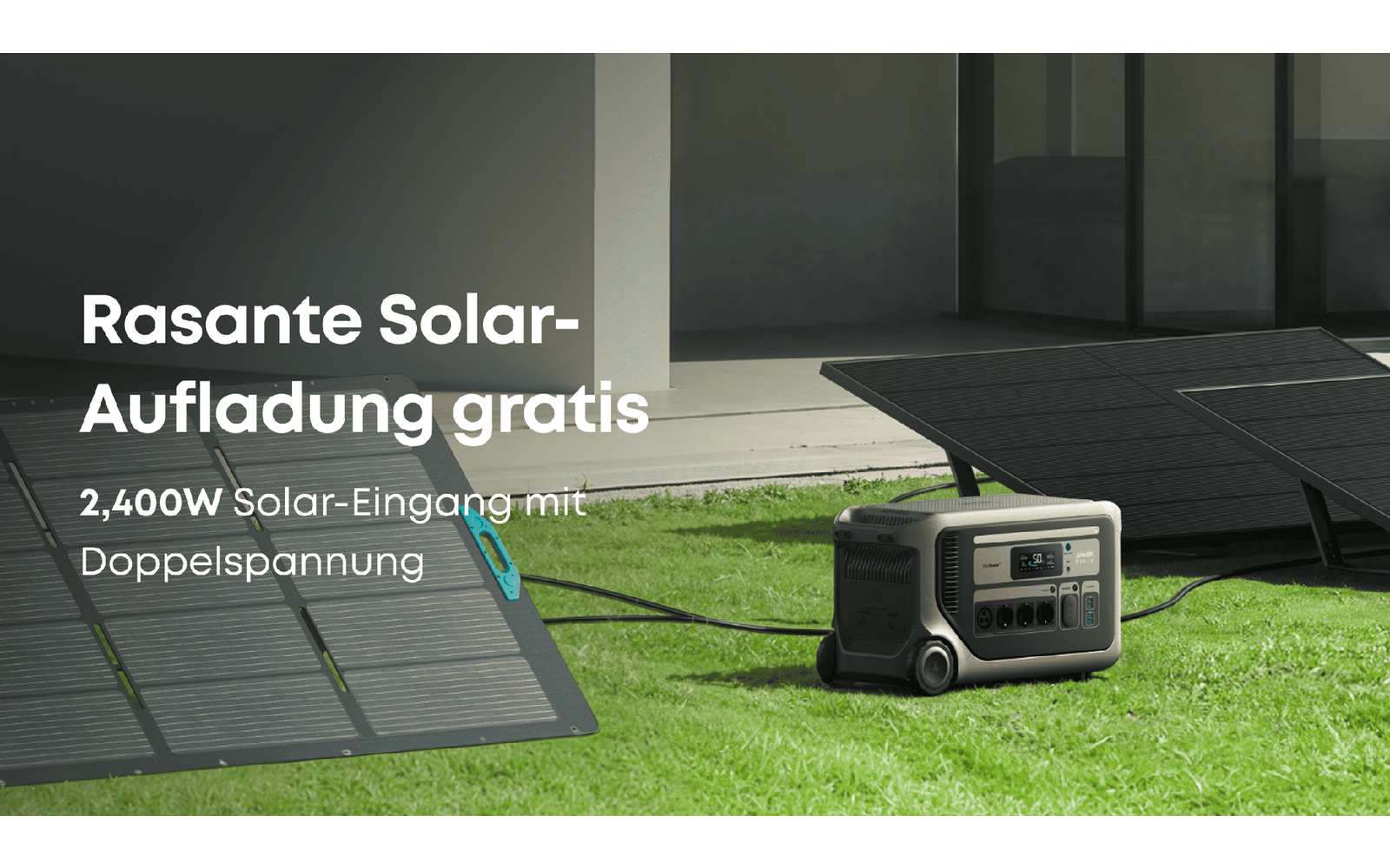 Powerstation Solix F3000 3072 Wh 3600 W med 2400 W solinngang - Anker