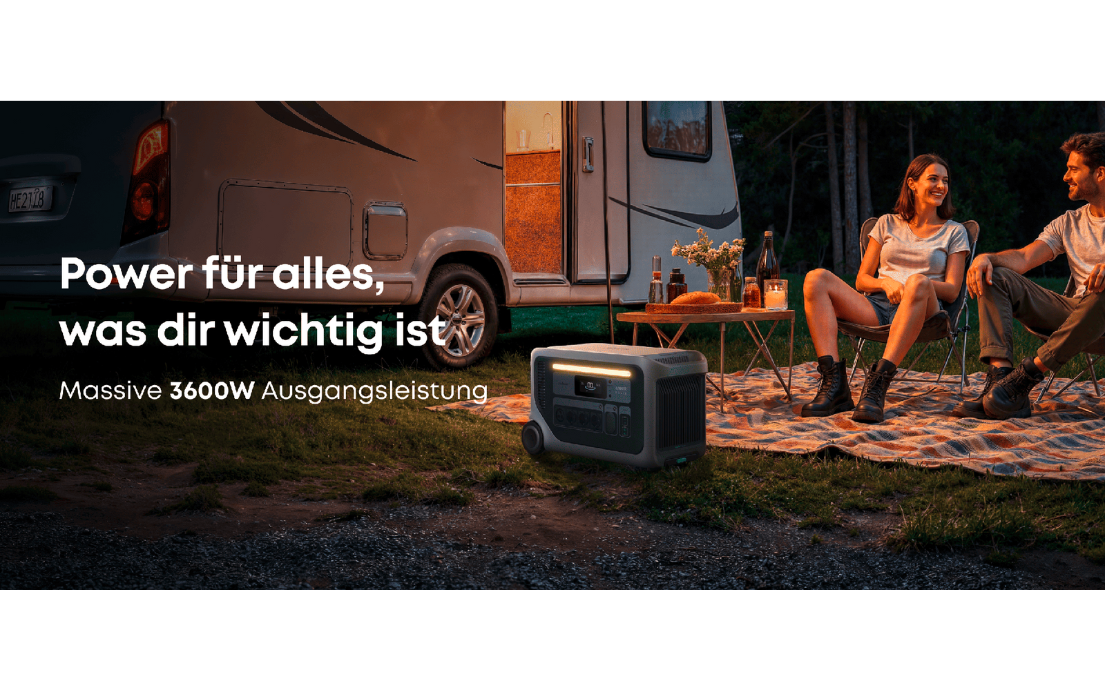 Powerstation Solix F3000 3072 Wh 3600 W med 2400 W solinngang - Anker