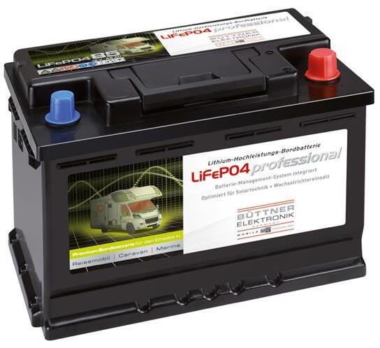 PowerUnit LiFePO4 lithium-batteri 12V med battericomputer detalj