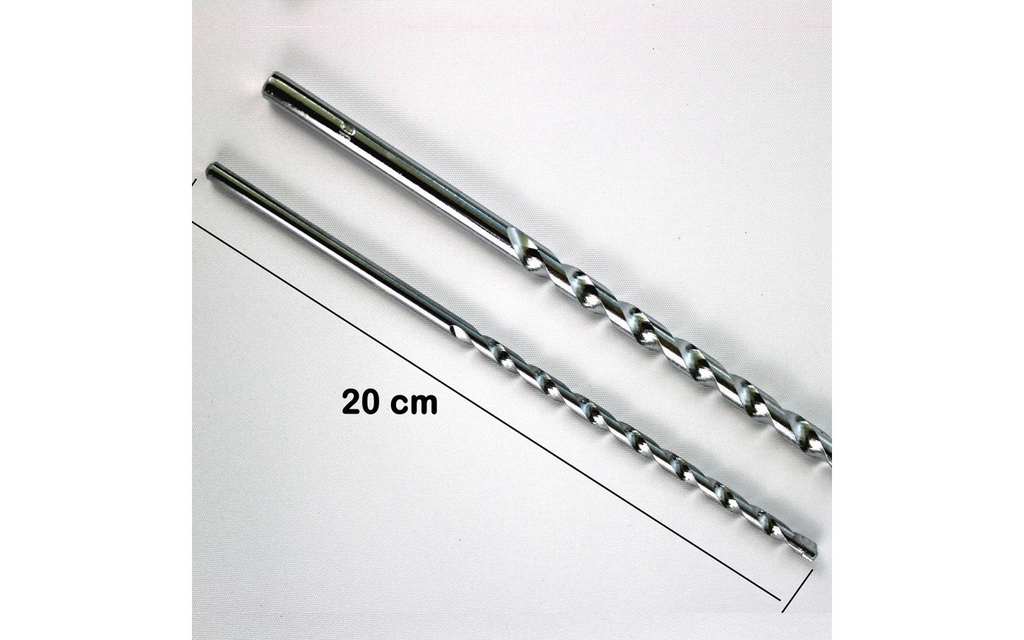 PreDrill steinbor 6 mm og 10 mm for skruplugger 2-pack - Peggy Peg montert