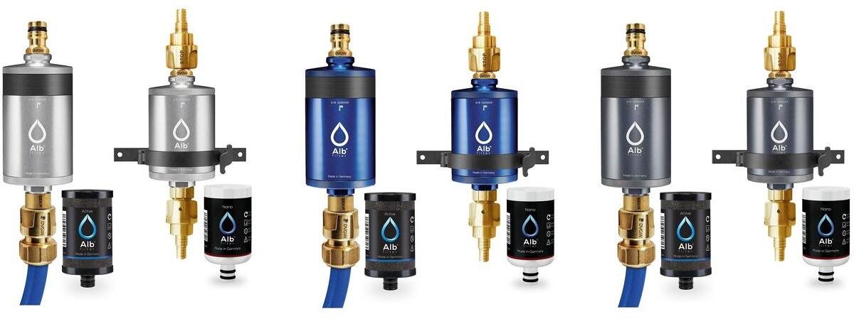 PRO CAMPER drikkevannfilter kombisett ½ tilkobling Alb Filter sett for bobil